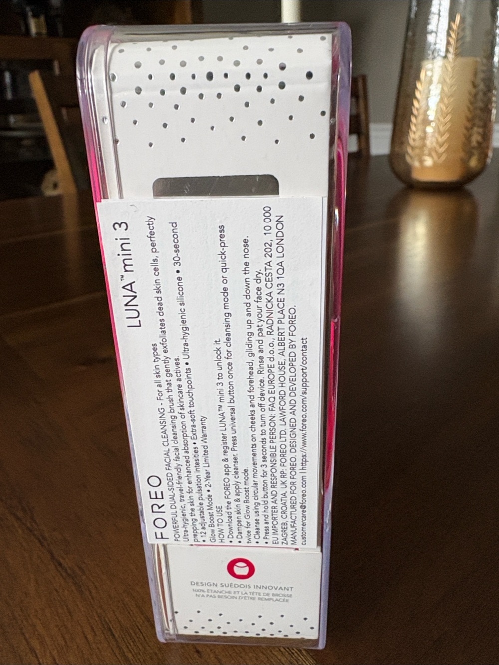 NWT FOREO LUNA MINI 3 Cleansing Facial Brush- Fuchsia - Picture 10 of 11